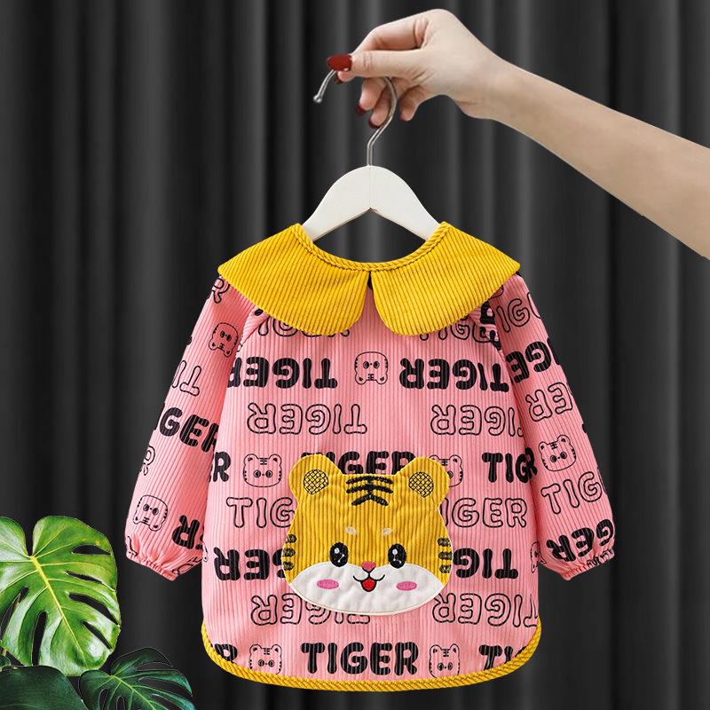 Children's Waterproof Bib and Smock for Ages 3-5: Stylish, Stain-Proof Outerwear for Autumn and Winter