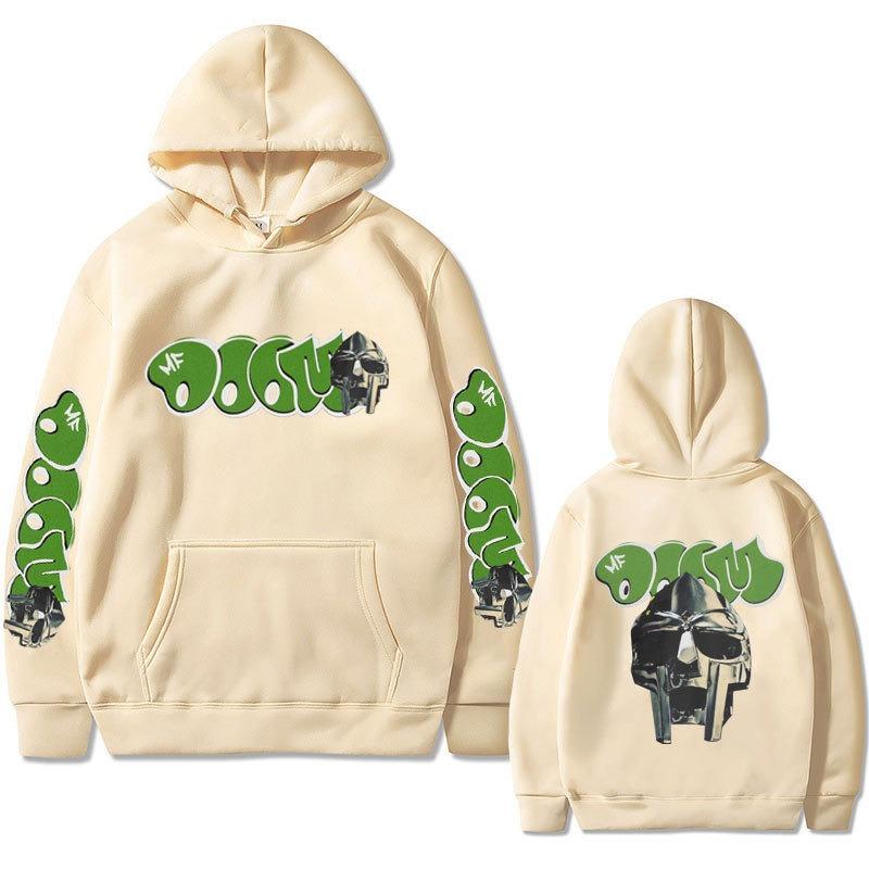 Hip Hop Rapper Mf Doom Madlib Madvillain Mask Art Aesthetic Casual Hoodie Vintage Pullovers Hoodie Clothes Sweatshirts for Men