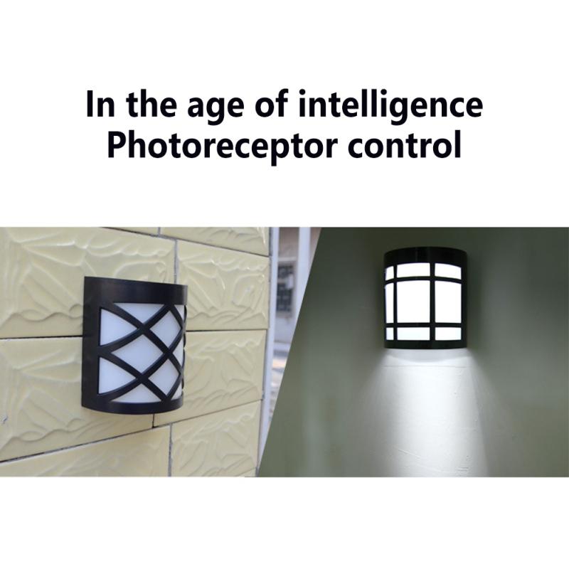 LED Solar Wandleuchte Außen Ip55 Wasserdicht Gartenlicht für Hof Terrasse Garten Weg Veranda Dekor