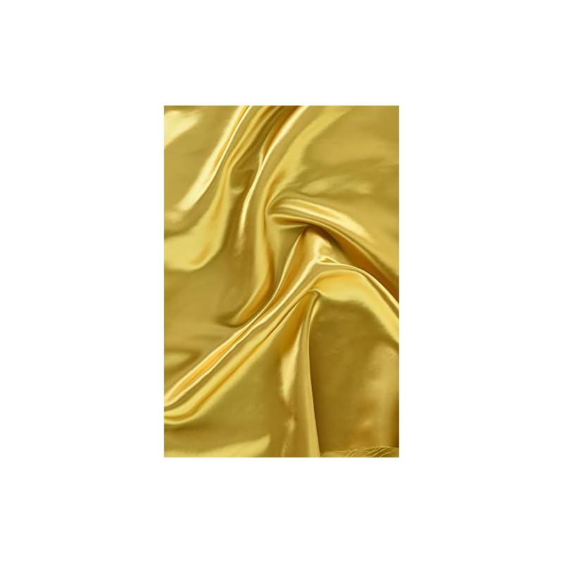 Marushin Shoji Fabric, Satin, Plain, 100% Polyester, Approx. 116cm Wide x 1m Cut, Col. 30 Gold, 1000 yen. (Craft/Handmade Supplies)
