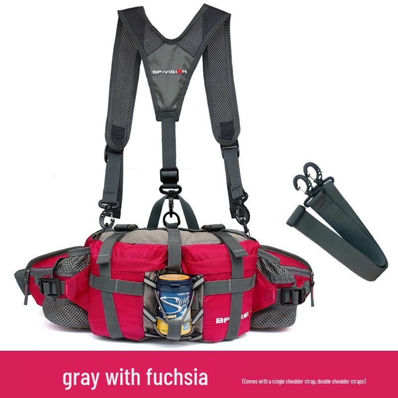 2025 Multifunctional Outdoor Waist Bag for Hiking, Climbing, and Cycling – Unisex Water Bottle Backpack