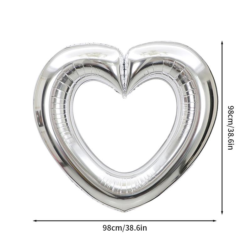 Red Love Heart Shape Foil Balloons Valentines Wedding Party Decorations Birthday Party Decor Photo Props Baby Shower Supplies