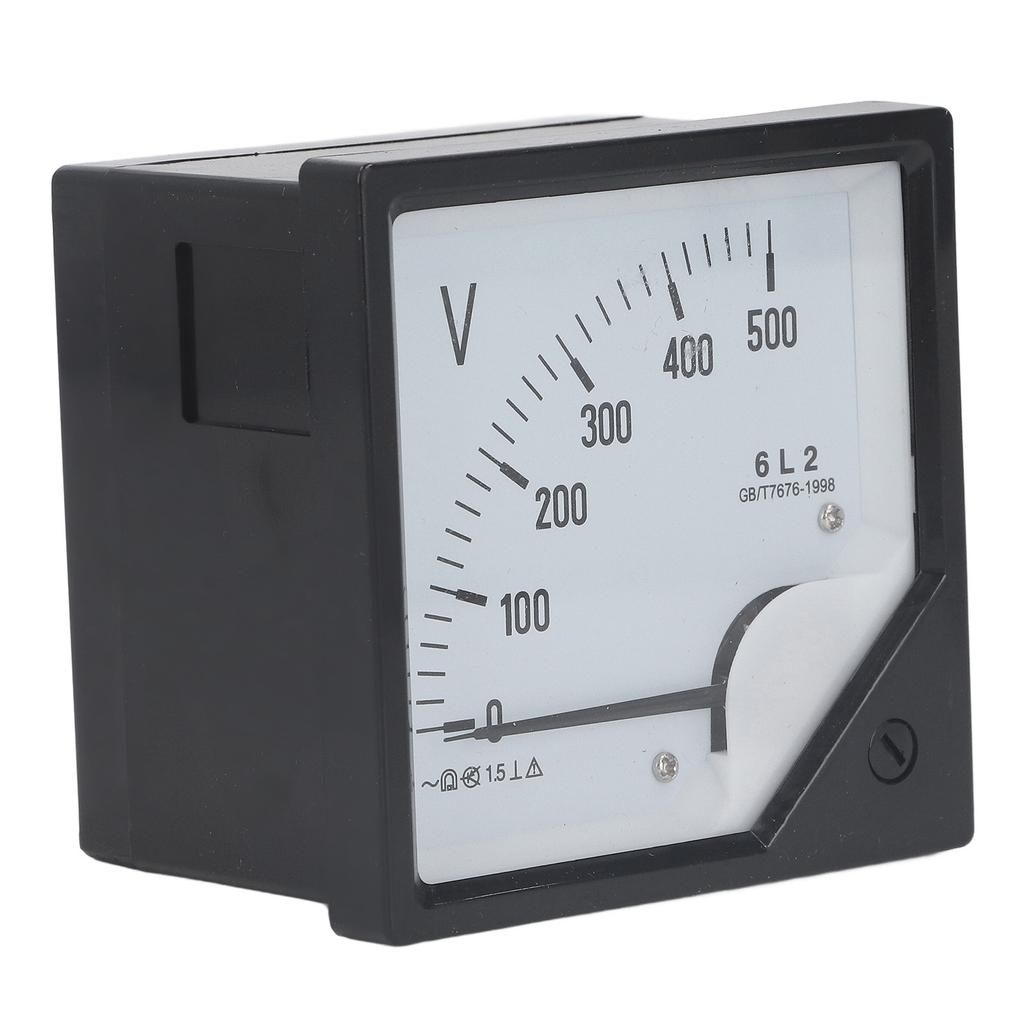 Analog Voltmeter AC 0‑500V Pointer Volt Meter Panel Needle Voltage Gauge for Equipment