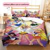 Sailor Moon Transformation Duvet Cover & Pillowcases, Sailor Moon Fan Bedroom Bedding, Perfect Gift.chl