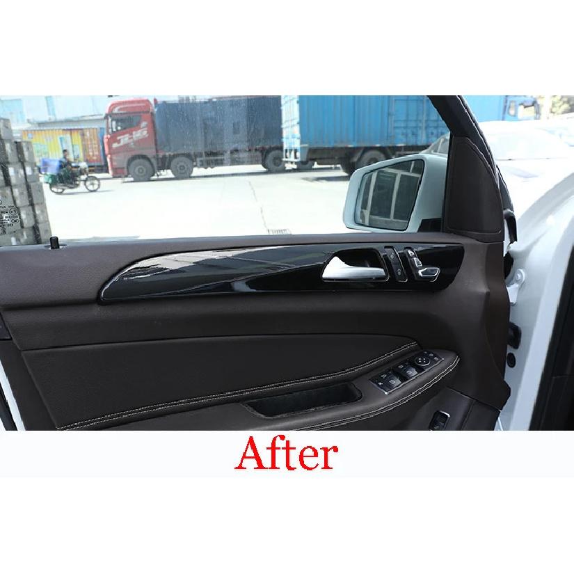 For Mercedes Benz ML GLE GL Class GLS320 400 2012-2019 Car ABS Black Interior Door Decoration Panel Cover Trim Accessories