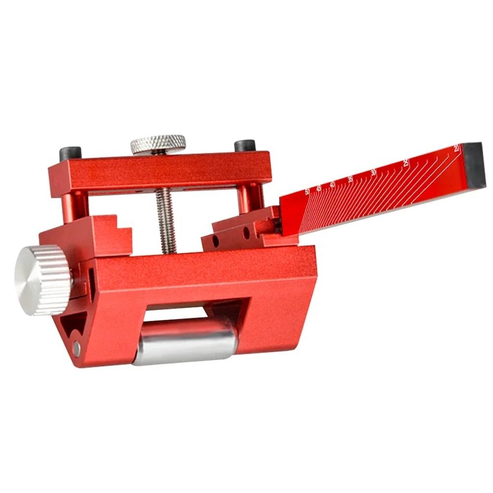 Fixed Angle Sharpening Jig Honing Guide For Chisels And Planes Woodworking Tool Red Black Alloy Hand Clamp Accessories