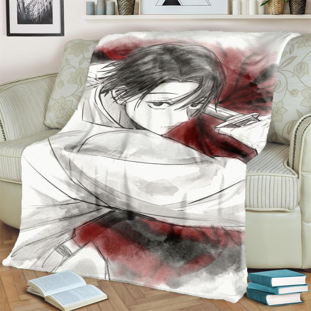 Soft Warm Print Blanket Jujutsu Kaisen Flannel for Bedrooms, Sofas, Beds, Chairs, Picnics, Travel