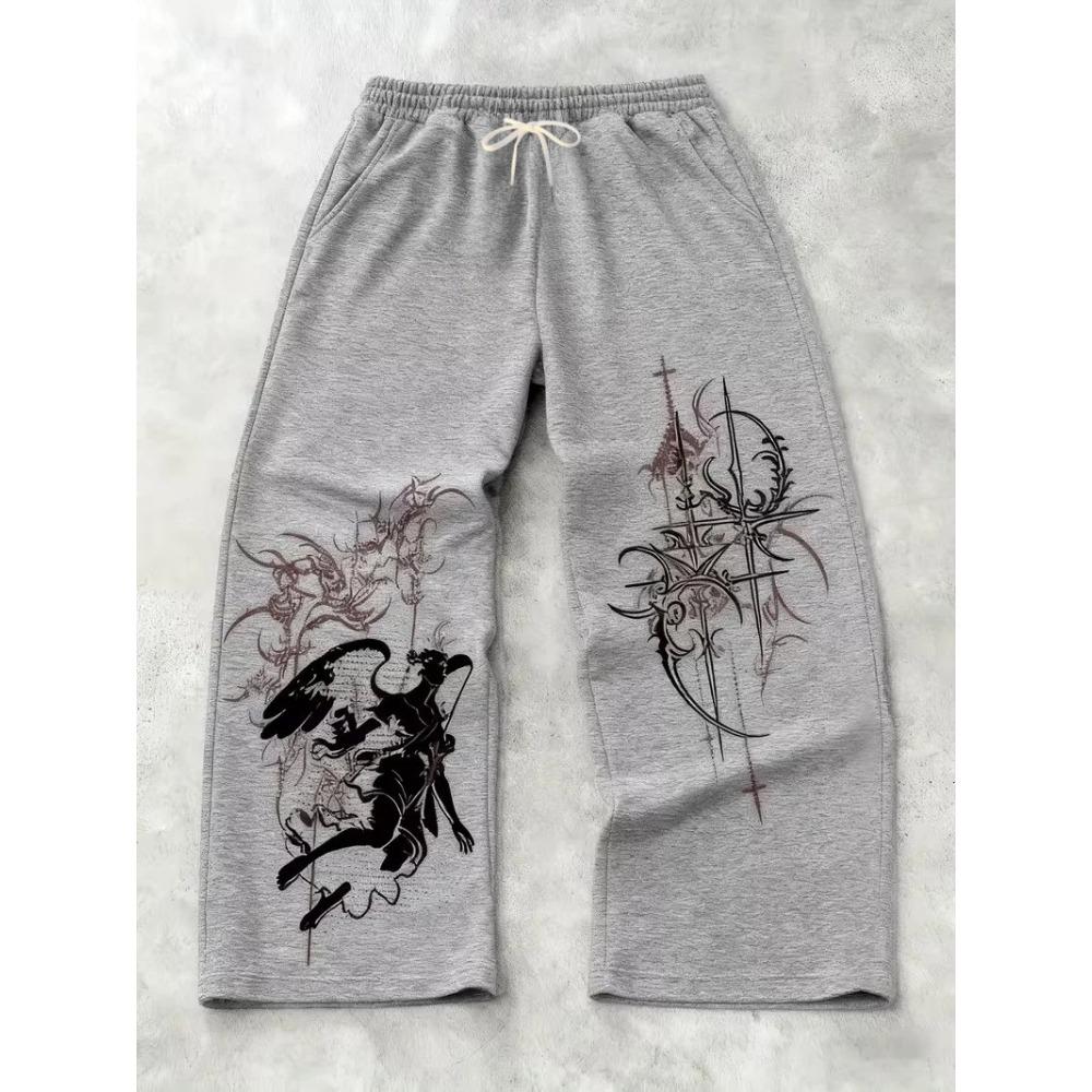 Selling Fashion Men's Women's Casual Gothic Sports Jogging Pants Straight Leg Street Jogging Pants