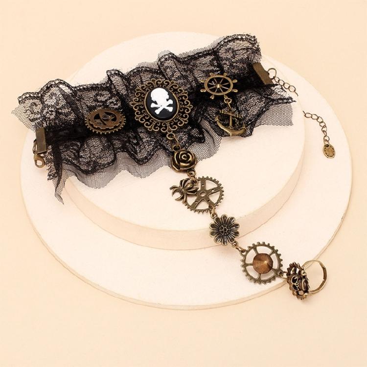 Fingerless Rings Gloves for Masquerade Balls Cosplay Costume Female Accessories