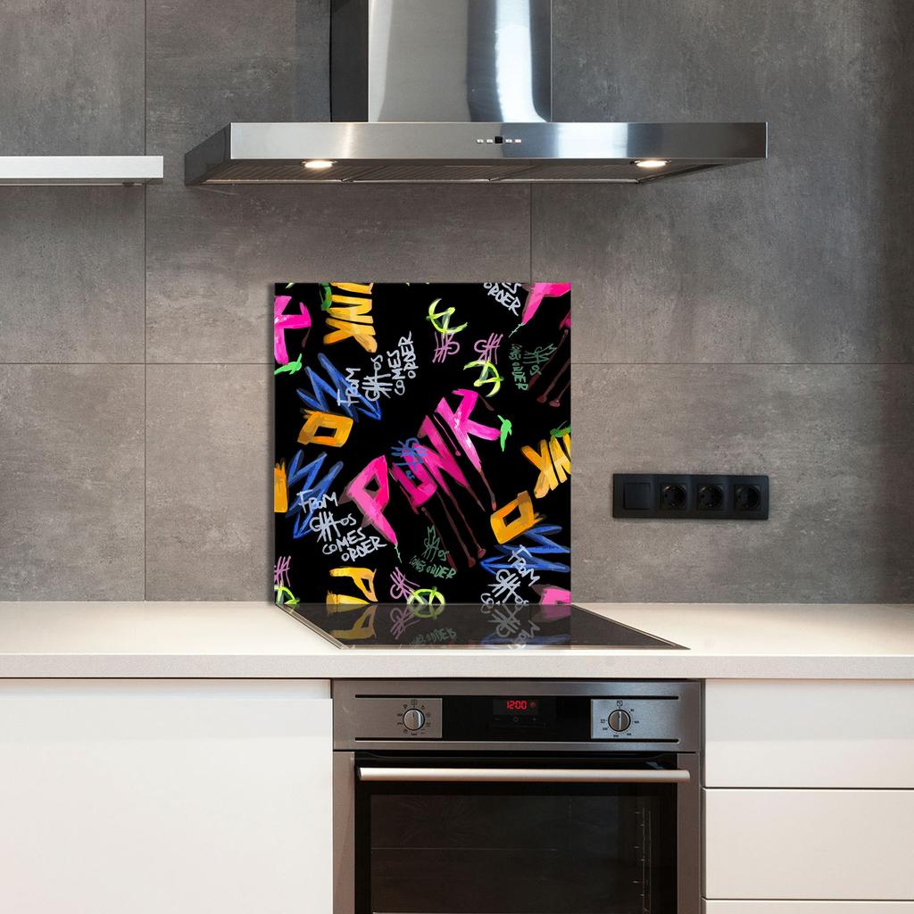 PANEL SZKLANY DO KUCHNI 60x65 Muzyka