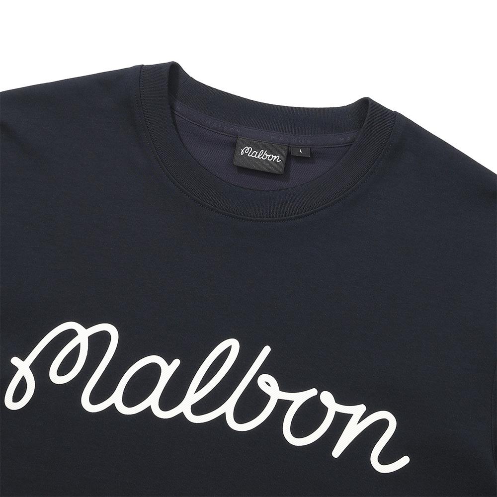 MALBON GOLF Malbon Script Uni Round T-Shirt Navy