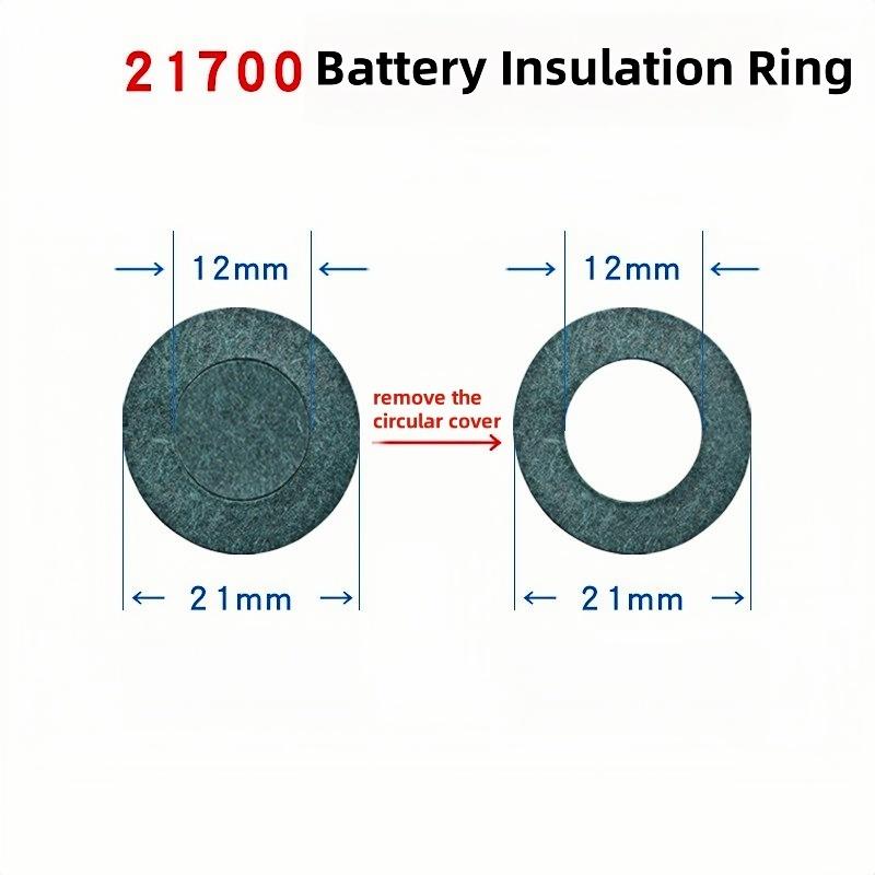 100PCS/500PCS 21700 1S Battery Insulation Ring for 21700 Battery Insulation Cardboard Rubber Pad  for Power bank/Power Tools