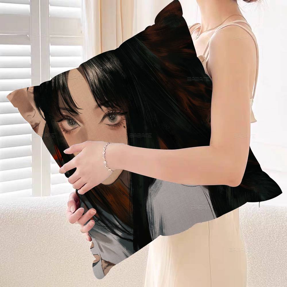 Anime Tomie Junji Ito Stitch Lucky Dragon Pillow Cover Sofa Cushion Cover Home Room Decoration Children Gift