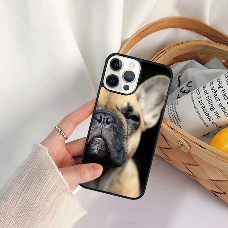 Whimsical French Bulldog Phone Case For for iPhone 17 Air 16 15 14 11 12 13 Pro MAX Plus Coque Cover Shell