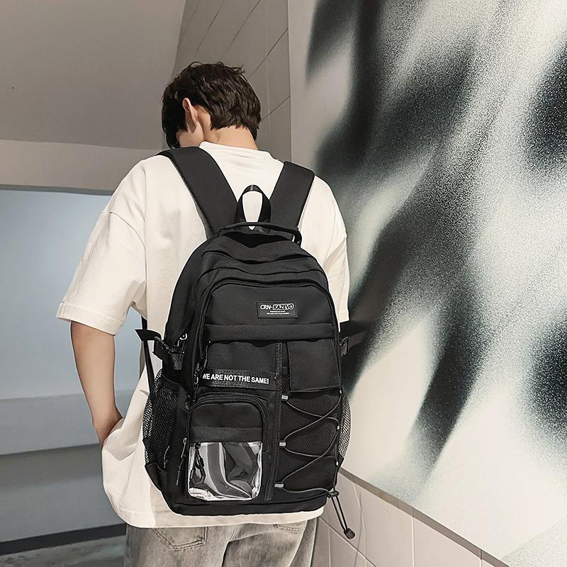 Schoolbag 1011 New Workwear Style Large Capacity Lightweight Lightweight Spinal Support School Bag for Girls, Middle School, High School