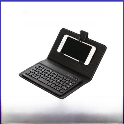 Abnehmbare Ledertasche mit Bluetooth-Tastatur für Android- und Apple-Telefone