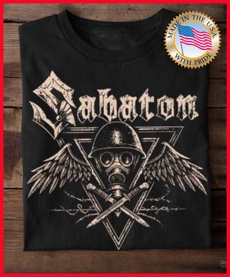 Sabaton Band Black T-Shirt Unisex Short Sleeve Cotton S-5XL Unisex T-Shirt