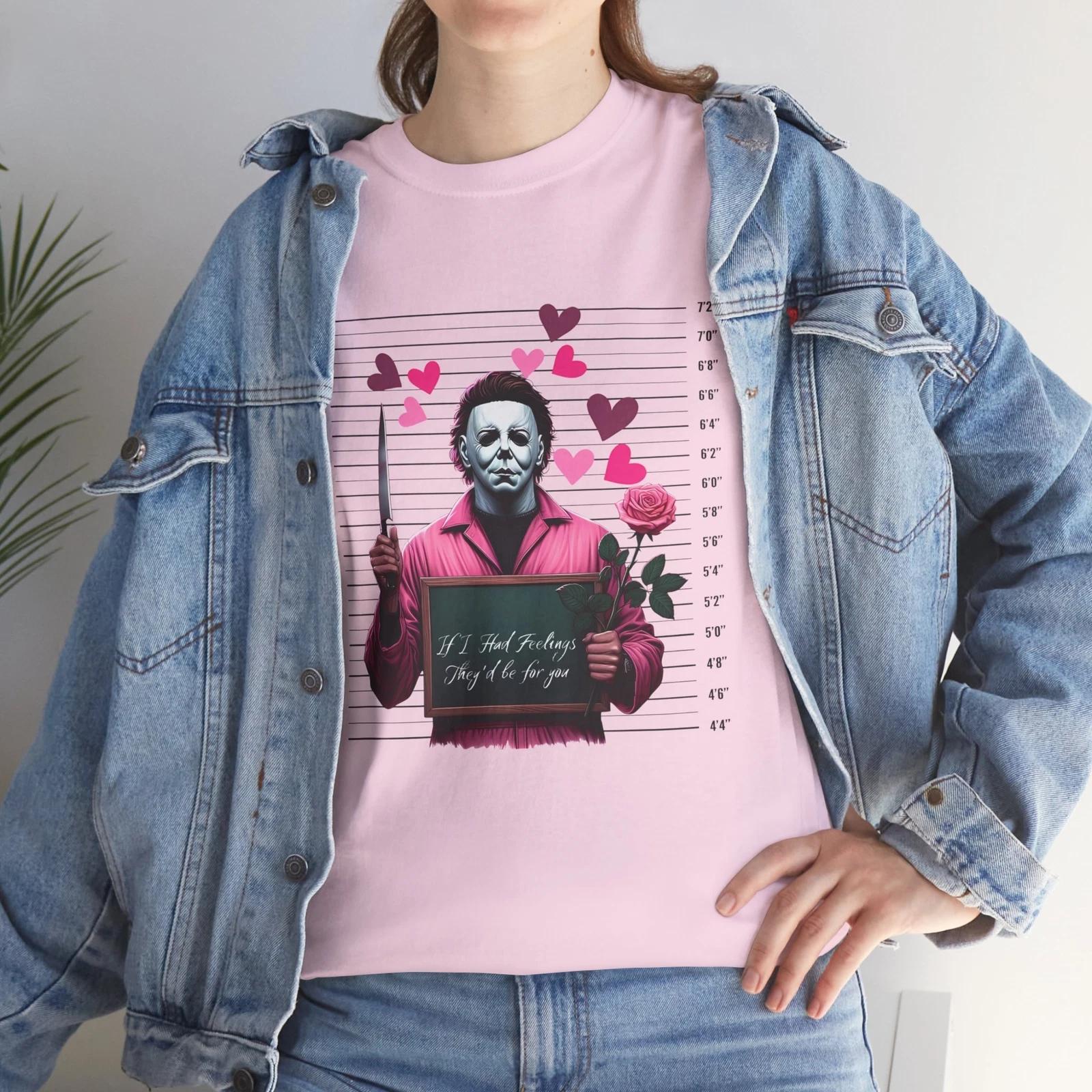 Funny Goth Halloween Mugshot shirt M