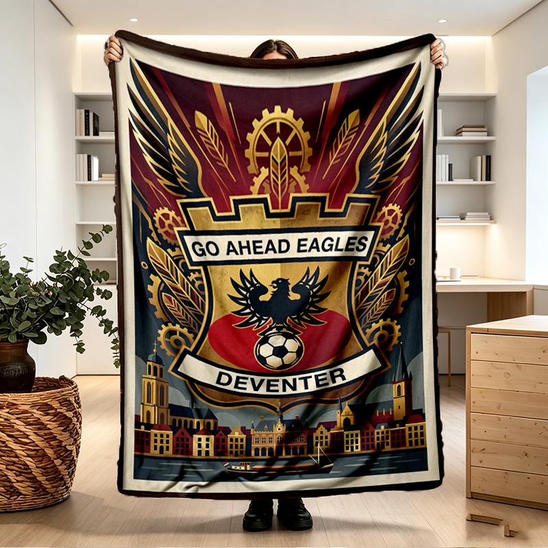 Go Ahead Eagles Print Blanket - Soft & Comfortable, for Bedroom, Travel, Sofa, Home Decoration - Birthday Christmas Gift for Friend