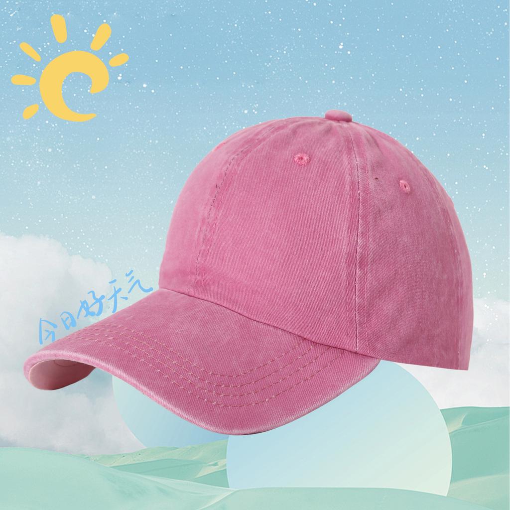 Manufacturers Baseball Cap Washed Cotton Sun Hat Custom Logo Cowboy Soft Top Sunscreen Baseball Cap