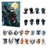 Acrylic Dragon Hanging Ornaments Advent Calendars 2026, 24 Days Christmas Countdown Calendar with To Ornaments, Collectible Pendants for Kids, Adults