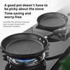 Multipurpose Frying Pan Flat Bottomed Steak Pan Light Oil Omelette Skillet Pan PFOA Free Fast Heating Kitchen Cooking Tools