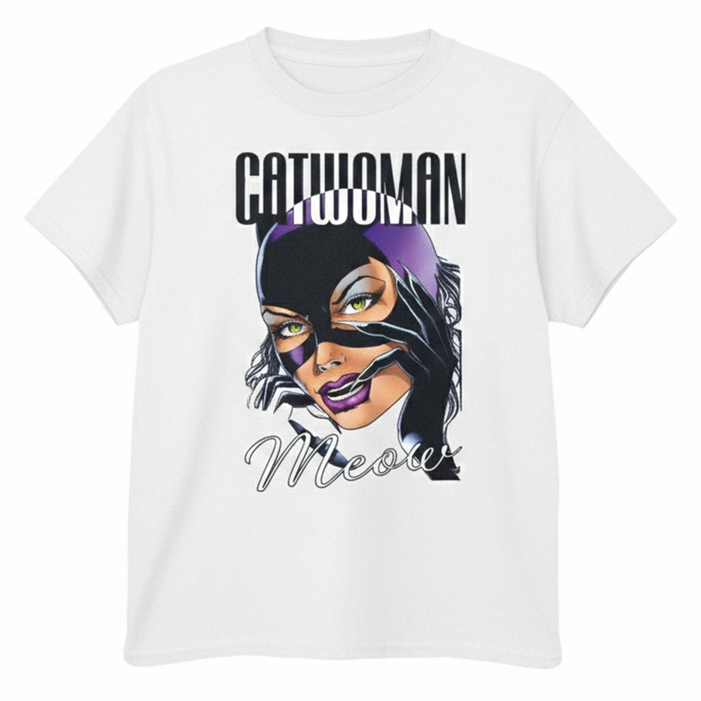 Batman T-shirt da bambina in cotone Feline Fatale Catwoman