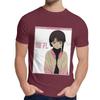 Round Collar Serial Experiments Lain Sad Japanese Anime Aesthetic T Shirt Casual For Male Slim Top