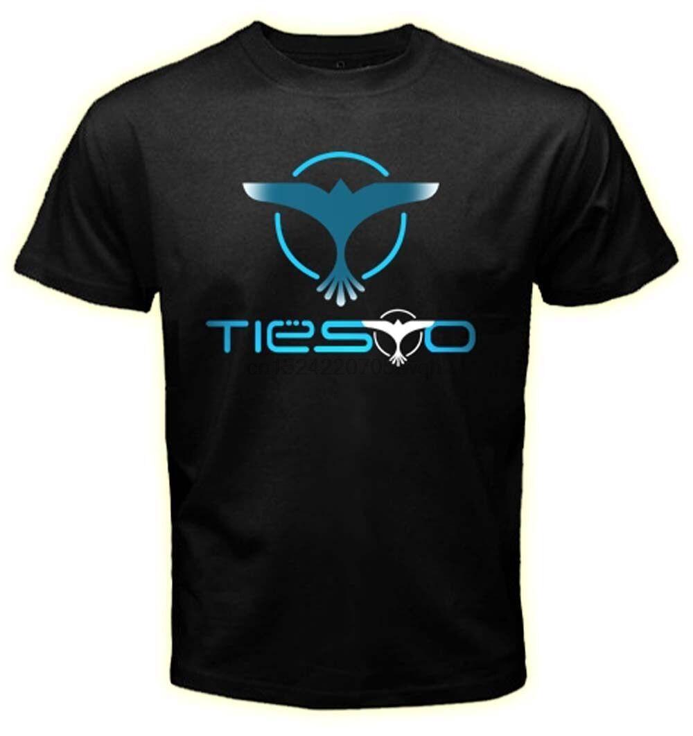 

Dj Tiesto Trance House Музыка Логотип Мужчины Черная футболка Футболки Одежда
