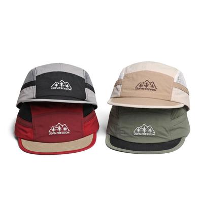5 Panel Baseball Cap for Men Women, Embroidery Mesh Nylon Quick Dry Breathable, Ideal for Running Camping Outdoor Streetwear