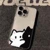 Funny Black Cat Couple Case For Redmi A5 A3 A2 A1 15C 14C 13C 13 12 12C 10C 9C 9A 10 9 Soft Cute Silicone Transparent Cover