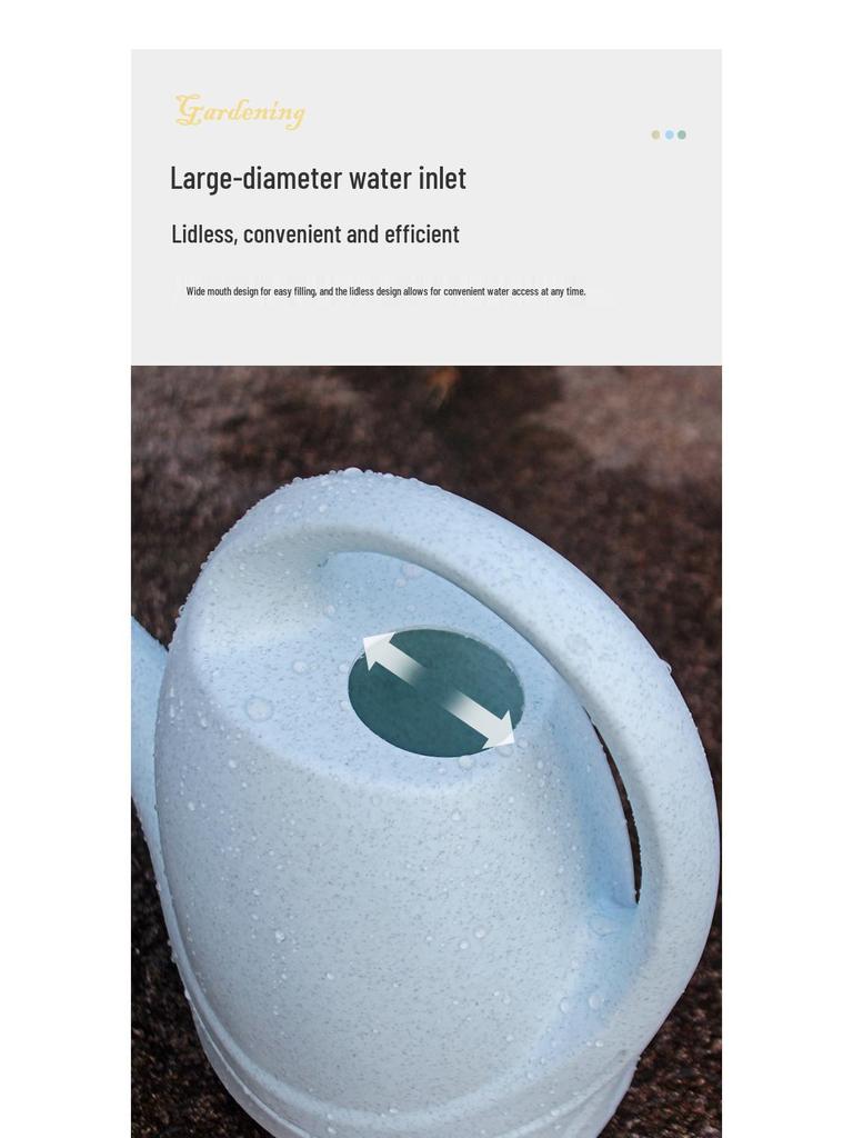 3,5L Gießkanne mit langem Ausguss und Brausekopf - Großes Fassungsvermögen für Pflanzen- und Gemüsepflege