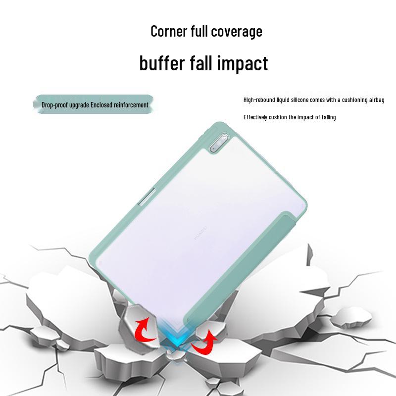 Huawei MatePad SE11 Tablet Case: Protective Tri-Fold Shell with Pen Slot for 24 Models, Pro 10.8, and 11.5S