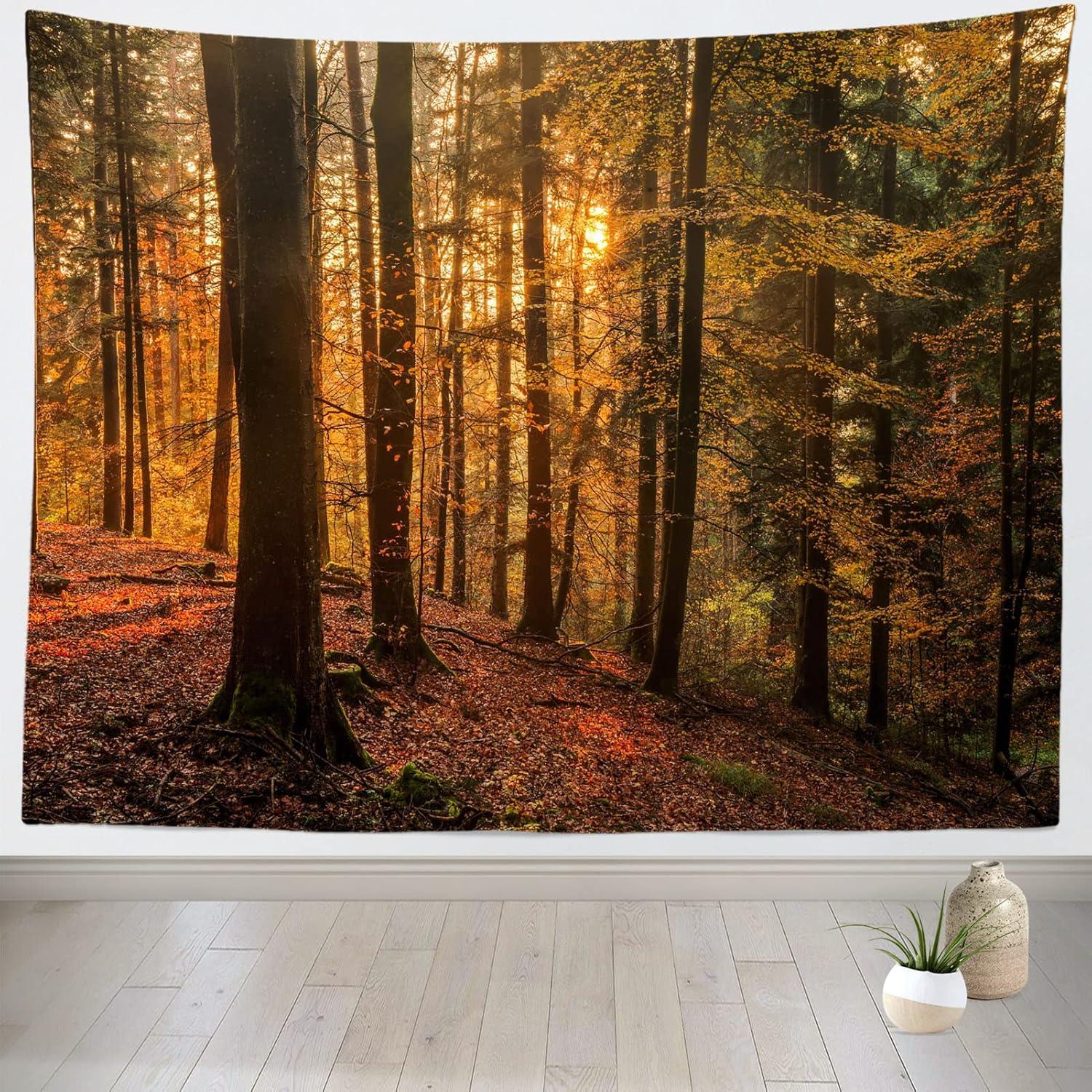 Tapestry photo background of the Lokkor forest 75x100