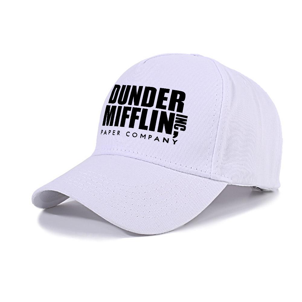 Classic Dunder Mifflin Logo Baseball Cap Unisex Athletic Hats Adjustable Size Outdoor Graphic Print Gorras
