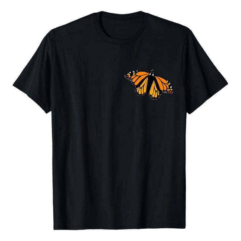Camisa Con Bolsillo En Forma De Mariposa Monarca De Milkweed S разноцветный