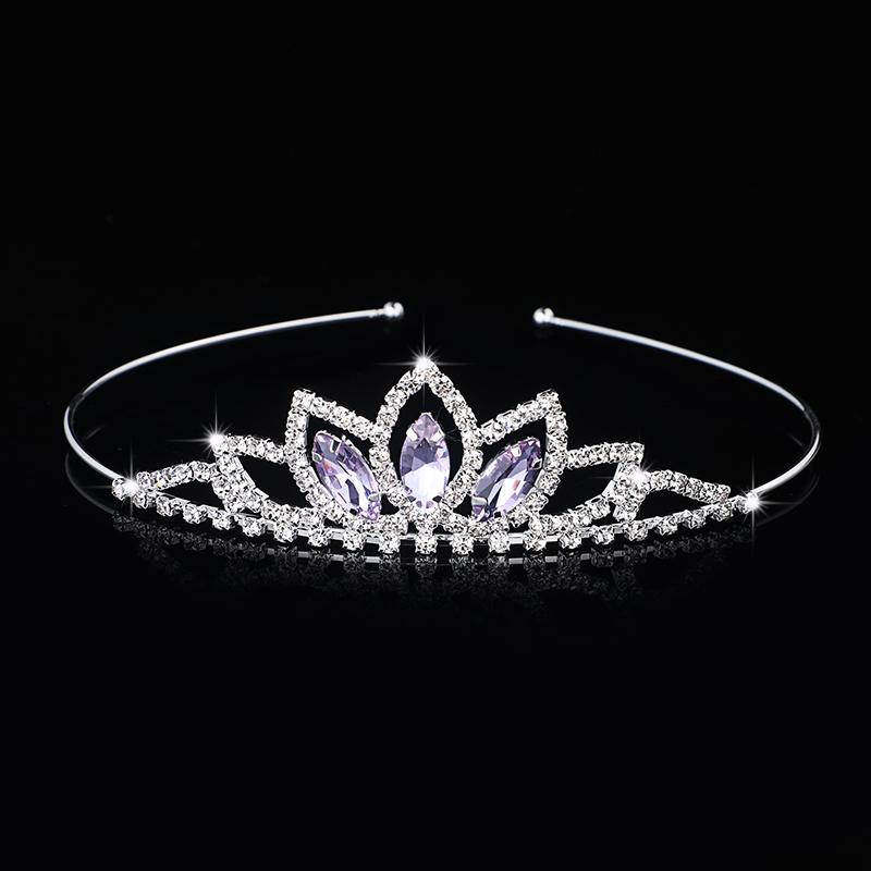 Rhinestone Crystal Tiara Princess Crown Rhinestone Headband Girls Crowns for Kids Wedding Prom Birthday Party Gift