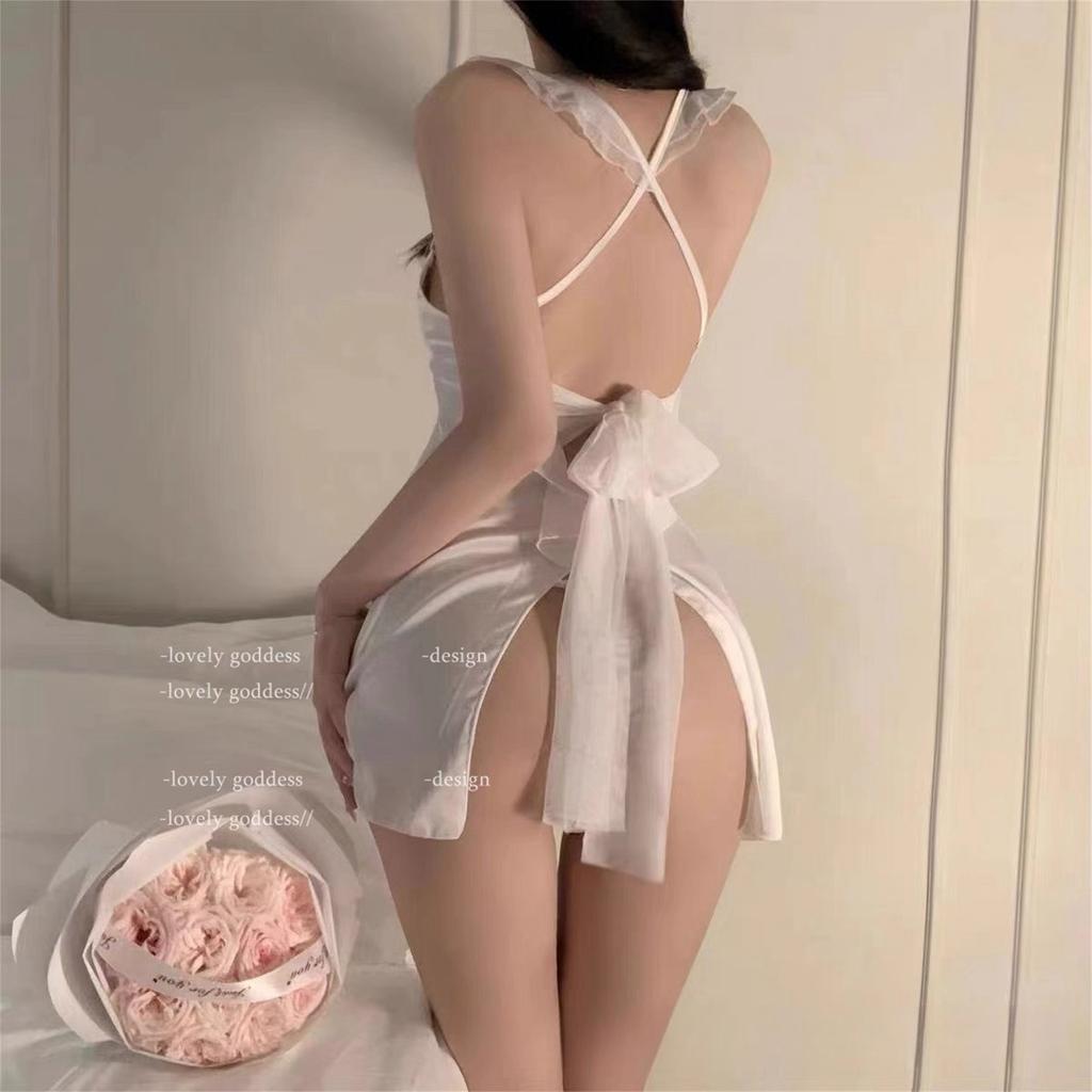 Yi Erotic Underwear Sexy Lace Suspender Skirt Pure Desire Wind Temptation Uniform Small Chest Pajamas Women's Suit N