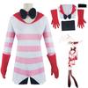 Superbe Costume de Cosplay d'Angel Dust de Hazbin Hotel Avec une Fabrication Exquise Pour Halloween