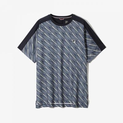Fila Full PrinT ShorT Sleeve T shirT separaTing Uni Poly Span