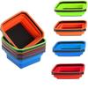 4.5Inch Collapsible Magnetic Screw Tray Silicone Bowl Tool Part Storage Box Organizer For Plumber Carpenters