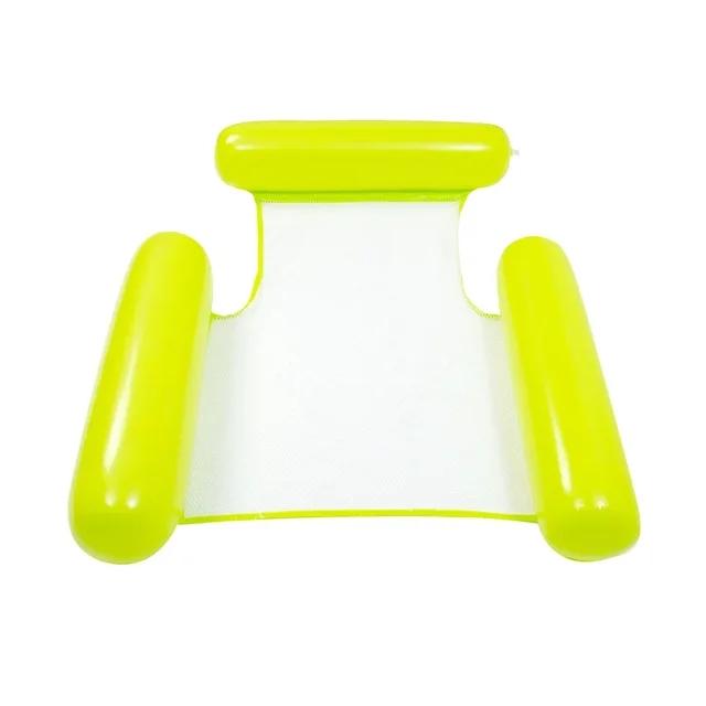 Summer Swim Inflatable Floating Water Mattresses Hammock Stripe Lounge Chairs Pool Water Sports Toys Floating Mat Pool Toys Kids