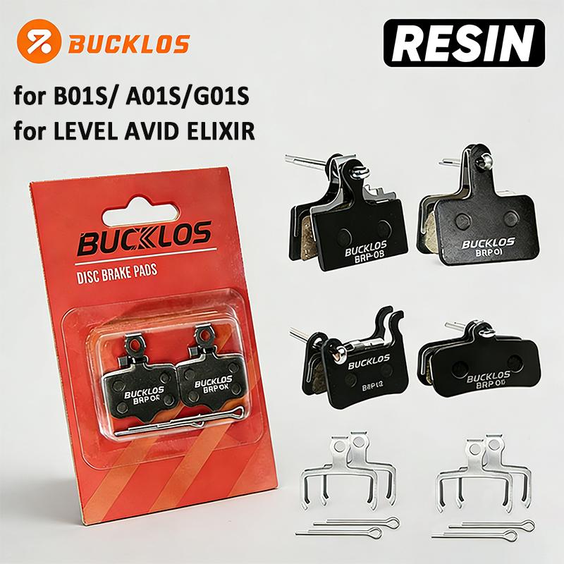 BUCKLOS Resin Bike Disc Brake Pads 2/4PC B01S Bicycle Disk Pads for M9000 M9020 M9120 M8020 MTB Road Bike Hydraulic Discs Pad