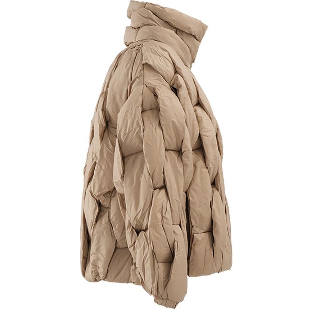 Brown Thick Big Size Keep Warm Cotton-padded Coat Long Sleeve Women Parkas Fashion Tide Autumn Winter