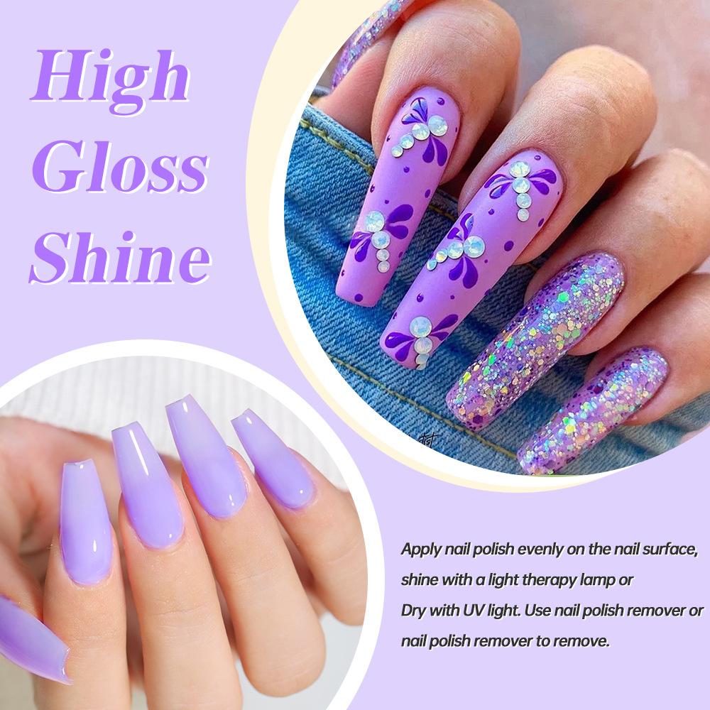 Nail Polish Gel Phototherapy Gel Purple Nail Polish