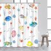 Cartoon Animals Kids Shower Curtains Cute Dogs Pet Ocean Fish Sea Turtle Whale Octopus Child Bathroom Curtain Decor with Hooks