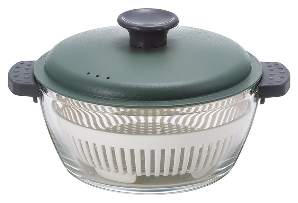 Bestco Microwave Cooking Oven Cooking Heat Resistant Glass Pot Khaki LLG484 Lock Lock 1.0L &