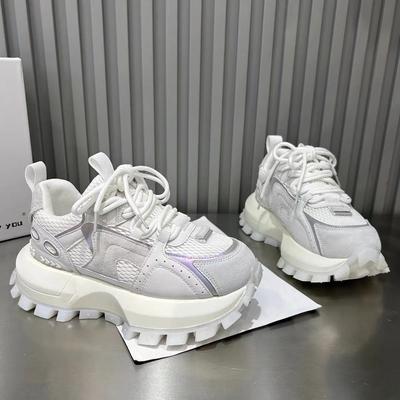 Fashion Ladies Shoes On Sale 2025 Versatile Women's Vulcanize Shoes Mixed Colors Platform Women Sneakers Outdoor Lace Up Casual Shoes