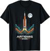 T-shirt Artemis II 2026 Mission de Lancement de Fusée vers la Lune Artemis 2