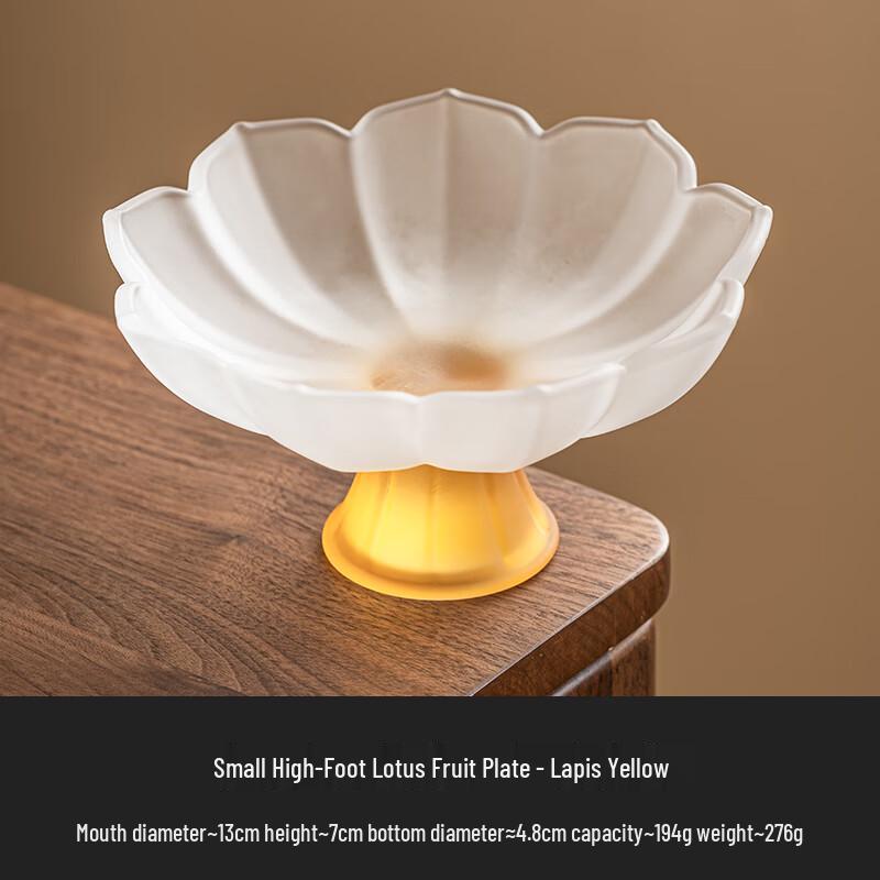 

YUDE High Foot Lotus Glazed Fruit Plate